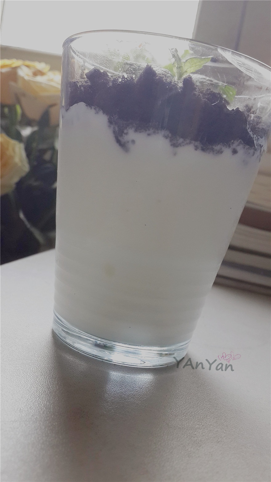 盆栽酸奶小清新的做法 步骤3