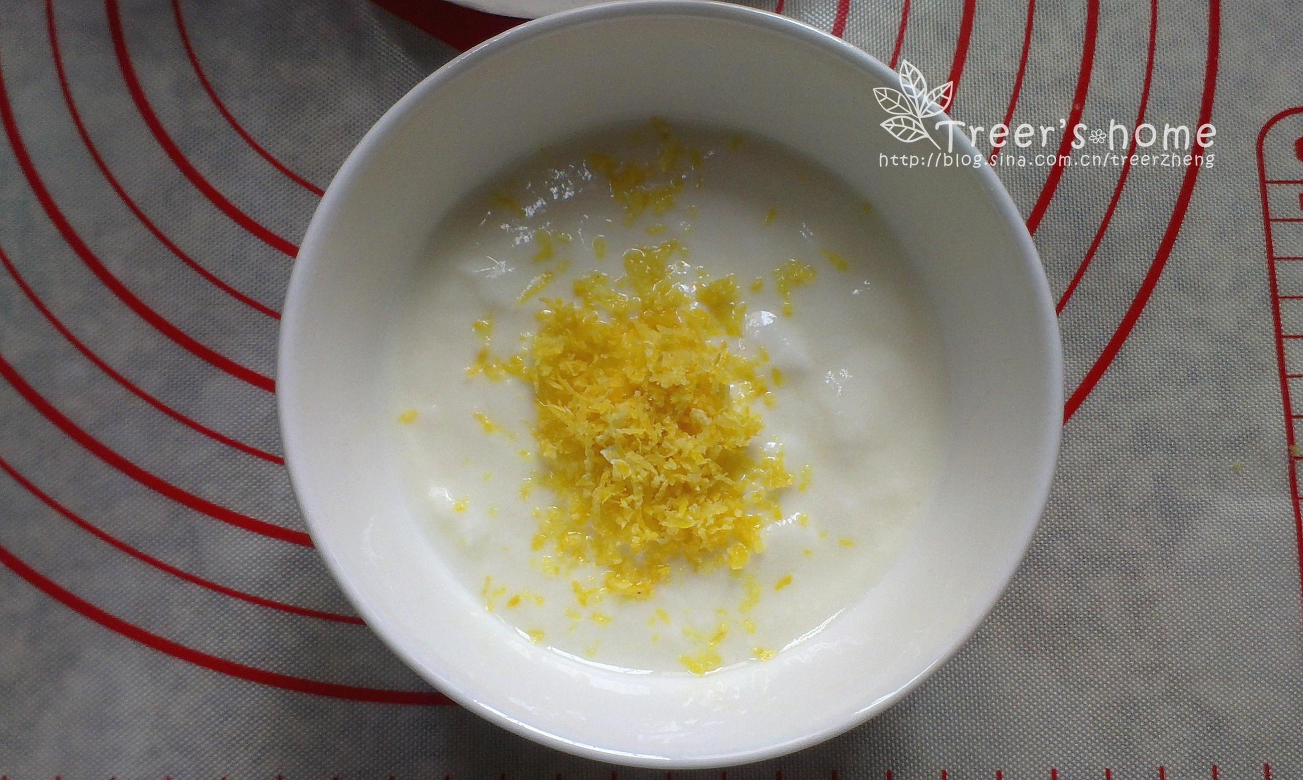 小清新酸奶檸檬蛋糕（3蛋6寸）的做法 步骤4