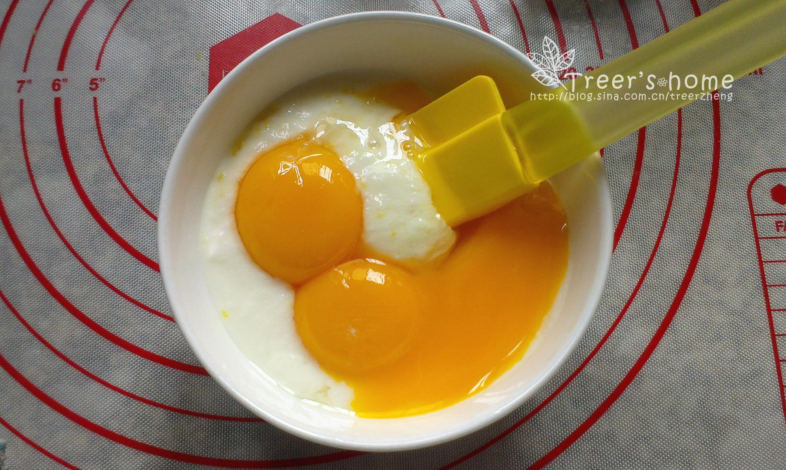 小清新酸奶檸檬蛋糕（3蛋6寸）的做法 步骤5