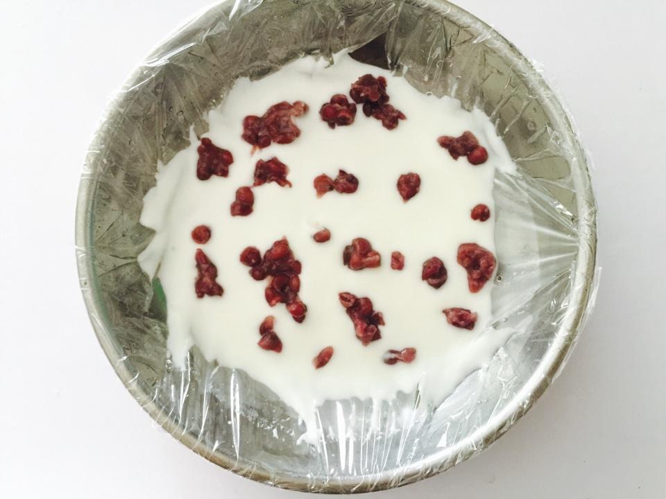 紅豆酸奶薄脆【快手夏日甜品系列】的做法 步骤4