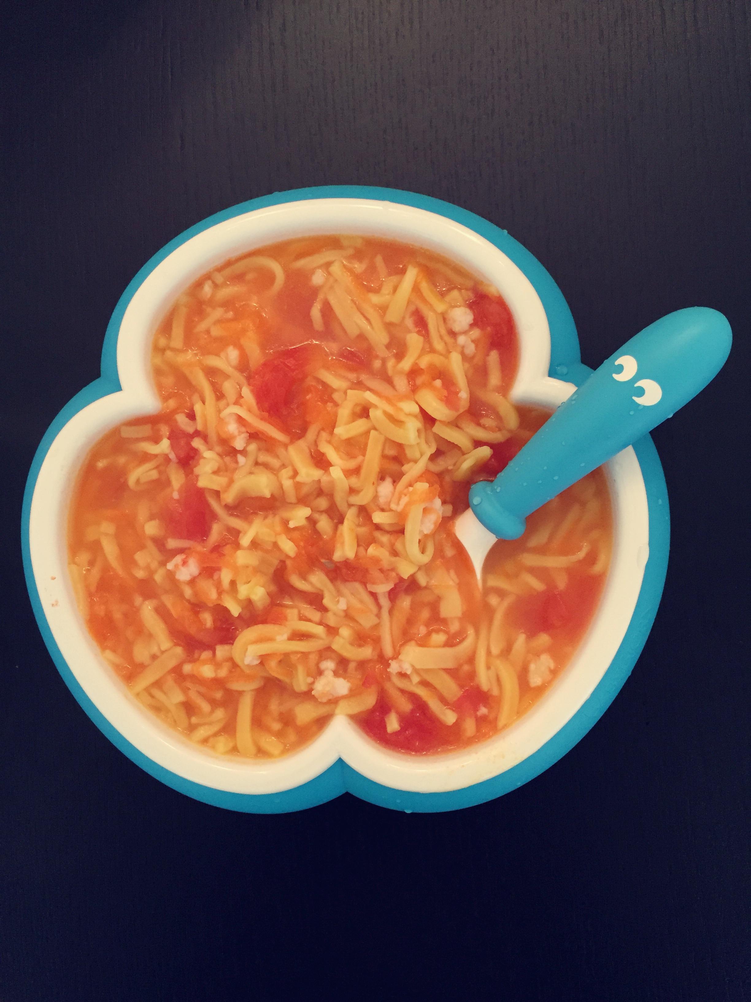 寶寶輔食 | 番茄胡蘿蔔鮮蝦面的做法 步骤6