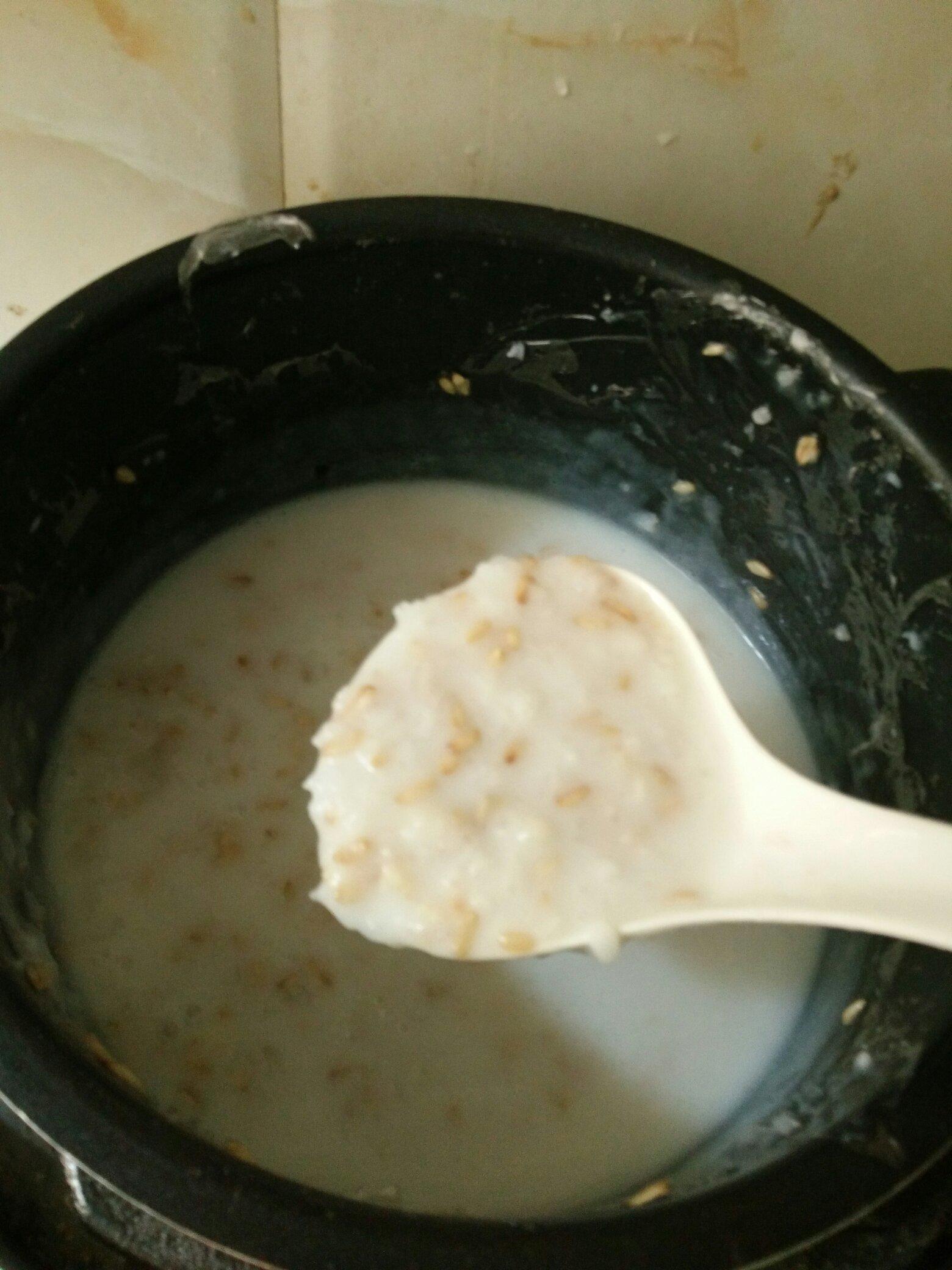牛奶燕麥粥（濃稠）的做法 步骤3
