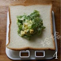 海綿寶寶口袋三明治的做法 步骤4