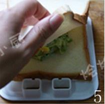 海綿寶寶口袋三明治的做法 步骤5
