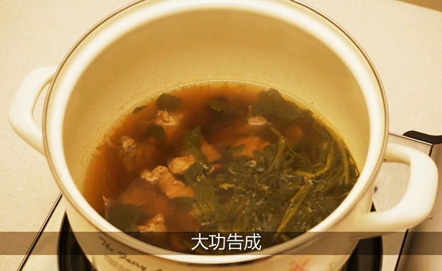 春季喝什麼湯 西洋菜排骨湯 清燥潤肺的做法 步骤5