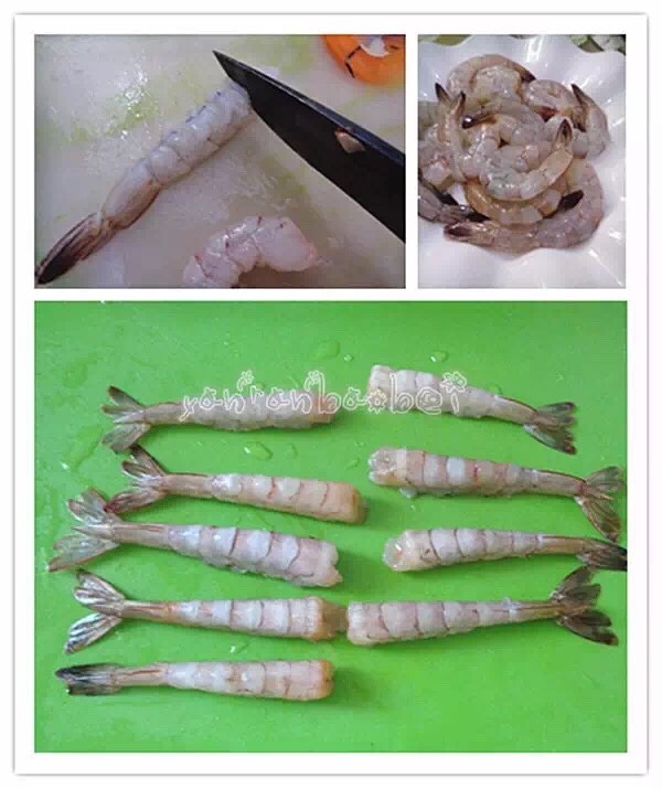 香酥鳳尾蝦的做法 步骤1