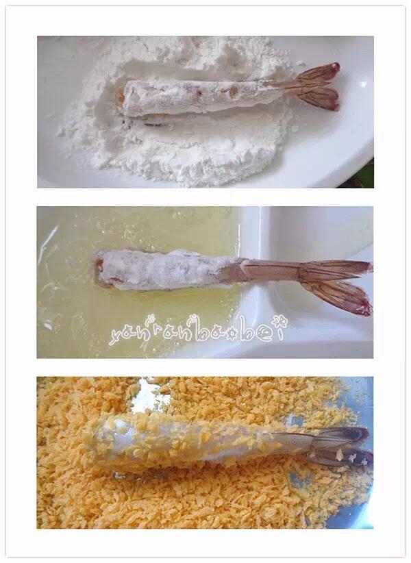 香酥鳳尾蝦的做法 步骤2
