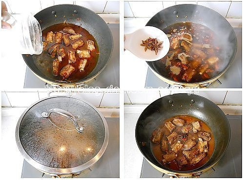 川味土豆燒排骨的做法 步骤6