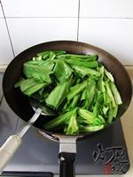 豆豉鯪魚油麥菜的做法 步骤5