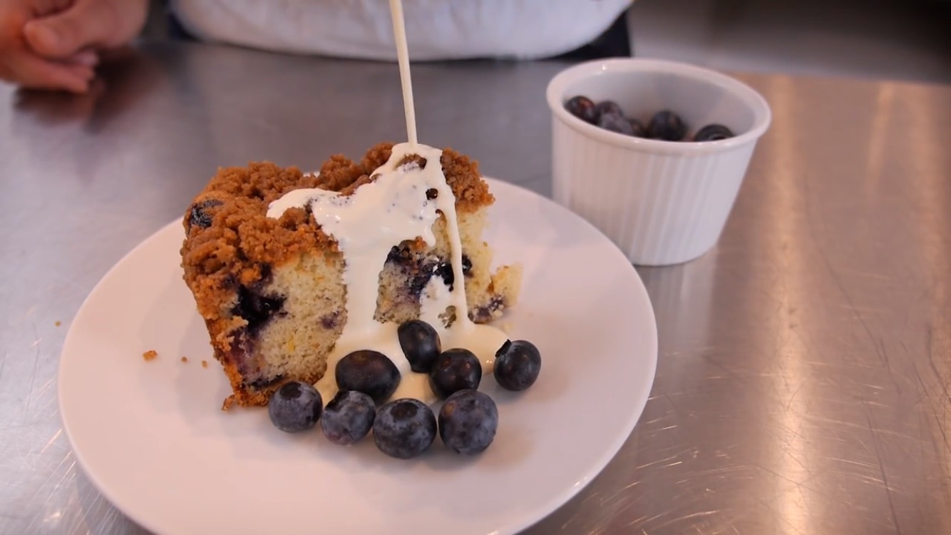 【CupcakeJemma】Buleberry Crumble Cake 藍莓碎粒蛋糕的做法 步骤12
