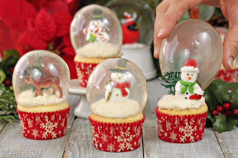 【聖誕】雪景球紙杯蛋糕 Gelatin Bubbles的做法 步骤10