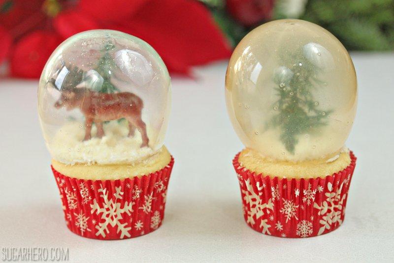 【聖誕】雪景球紙杯蛋糕 Gelatin Bubbles的做法 步骤11