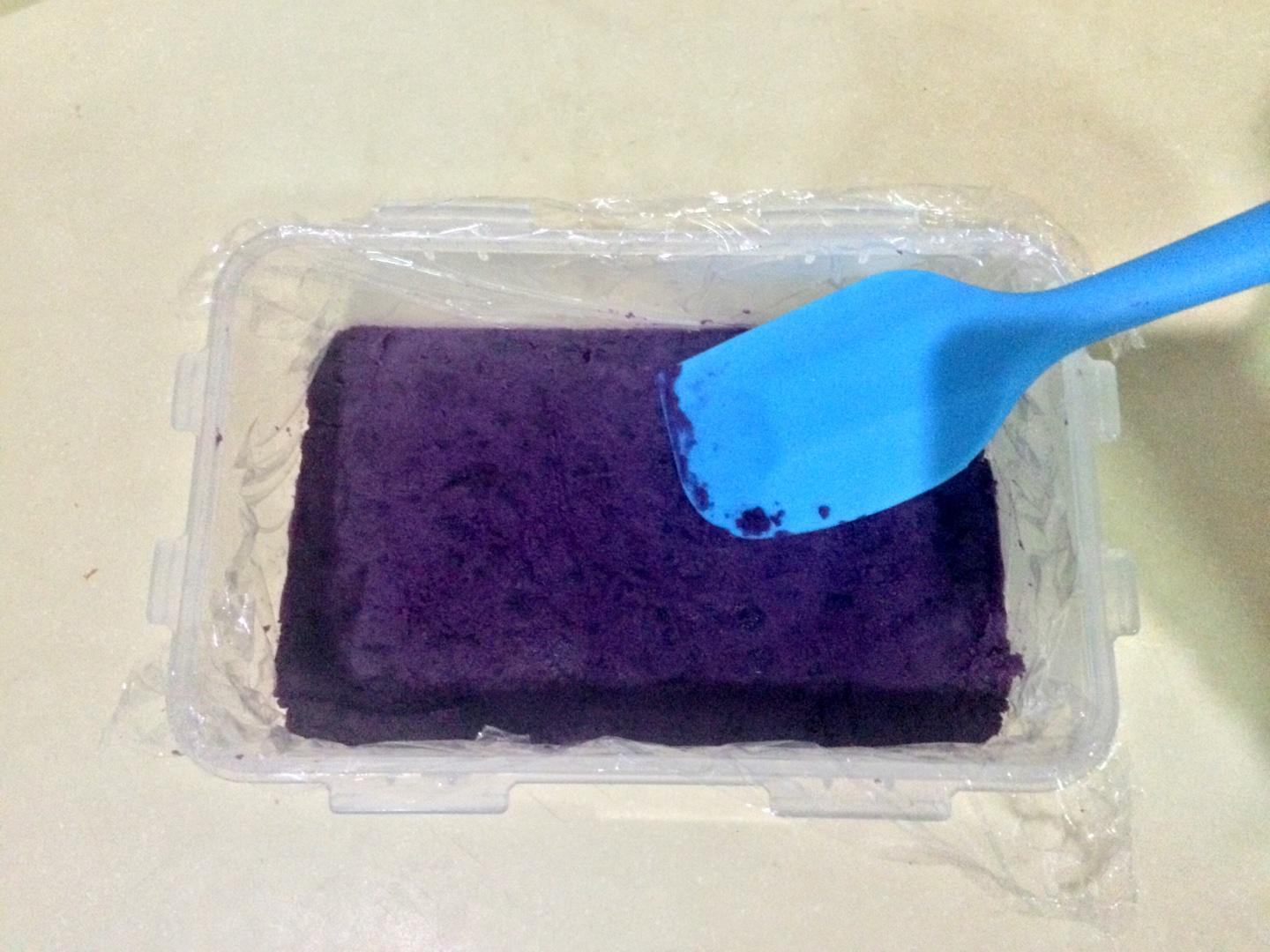 紫薯香芋紅豆糕（減脂控糖－木糖醇版）的做法 步骤6