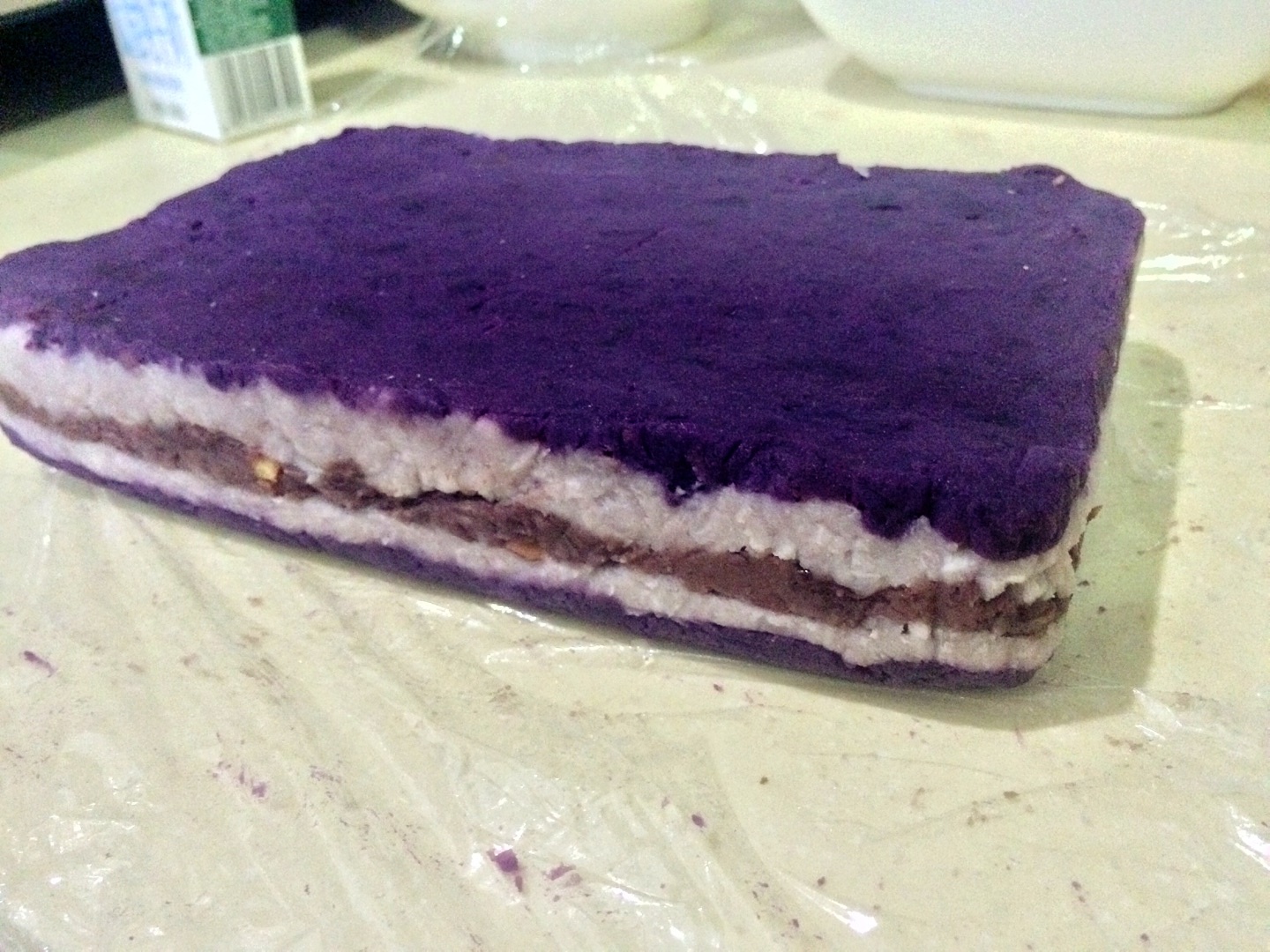 紫薯香芋紅豆糕（減脂控糖－木糖醇版）的做法 步骤10