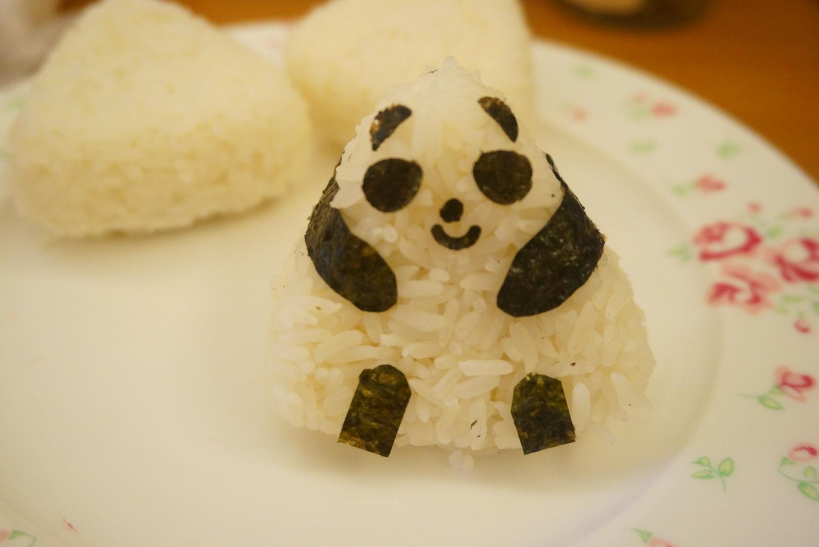 熊貓飯糰便當的做法 步骤13