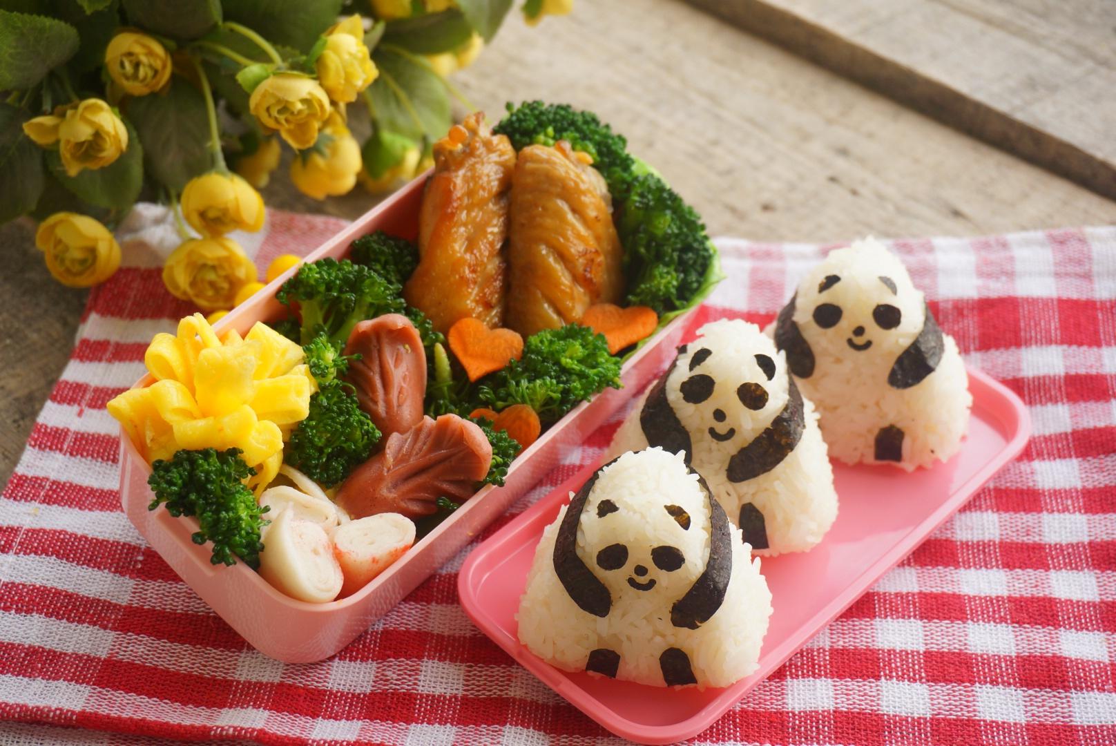 熊貓飯糰便當的做法 步骤24