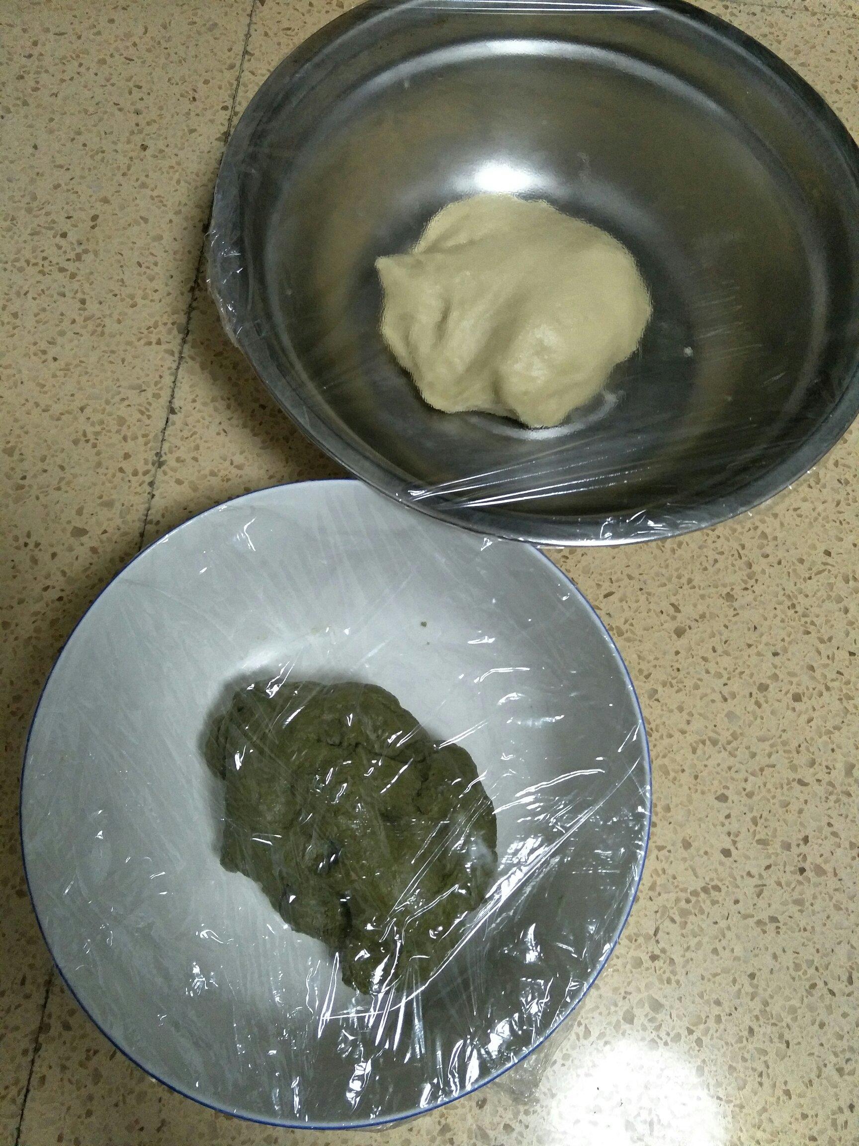 奶香椰蓉抹茶餐包（夏日冷藏發酵版）的做法 步骤3