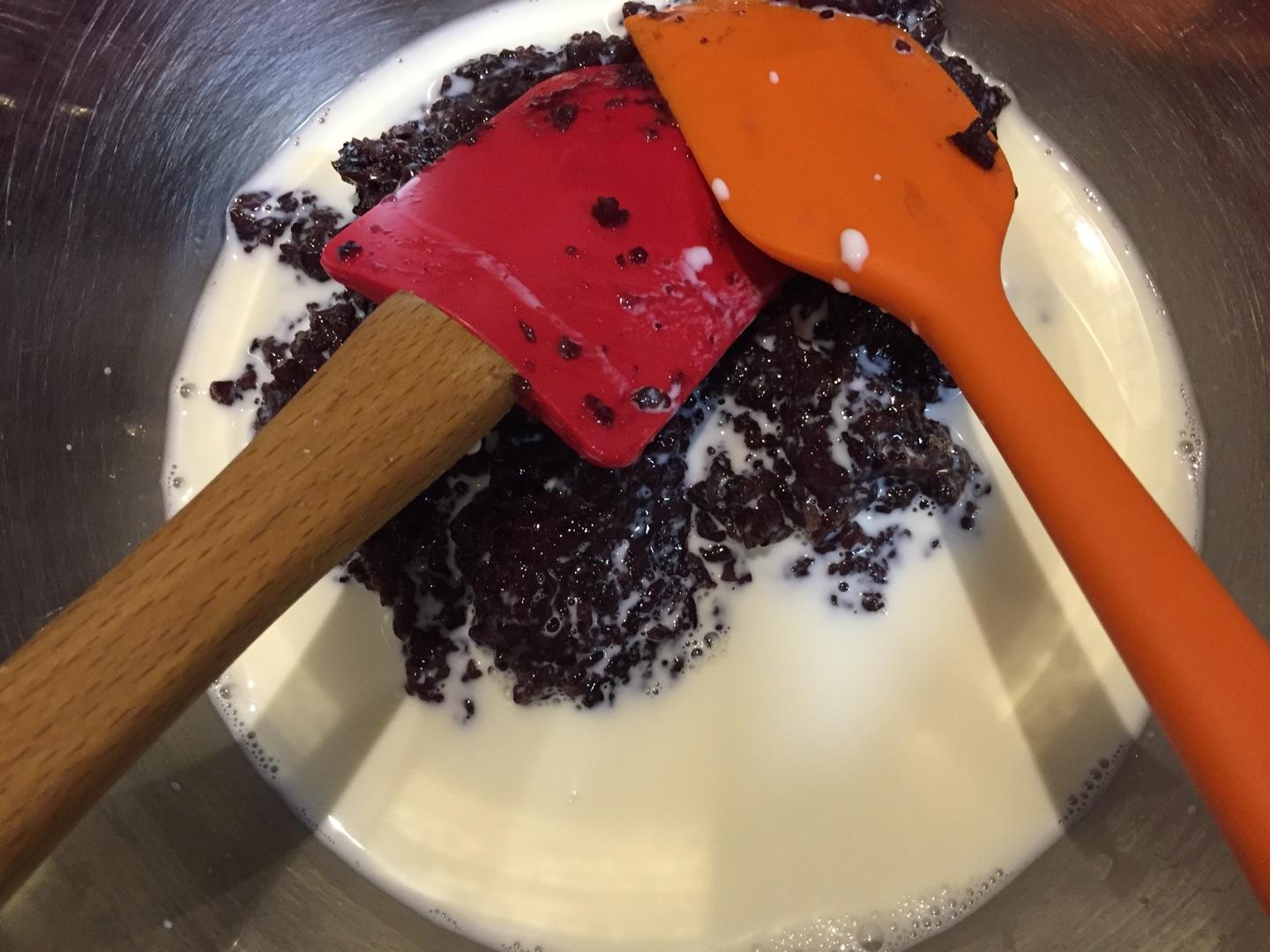 奶香紫米雪糕~超糯超美味(簡單版)的做法 步骤3