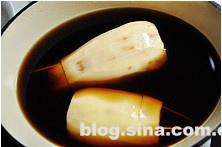 【曼食慢語】桂花紅糖糯米藕的做法 步骤4