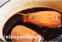 【曼食慢語】桂花紅糖糯米藕的做法 步骤5