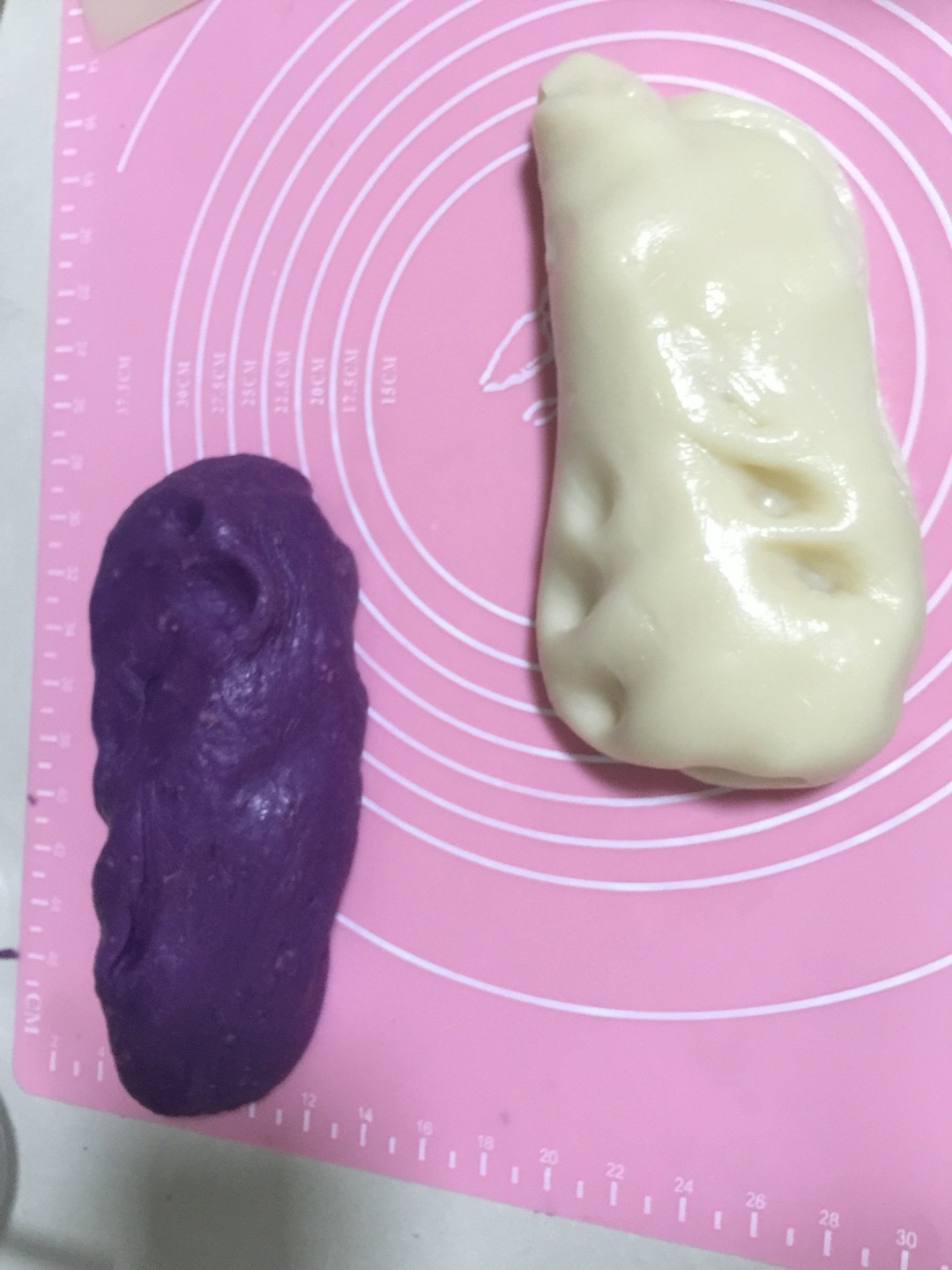 香芋紫薯冰皮月餅的做法 步骤4
