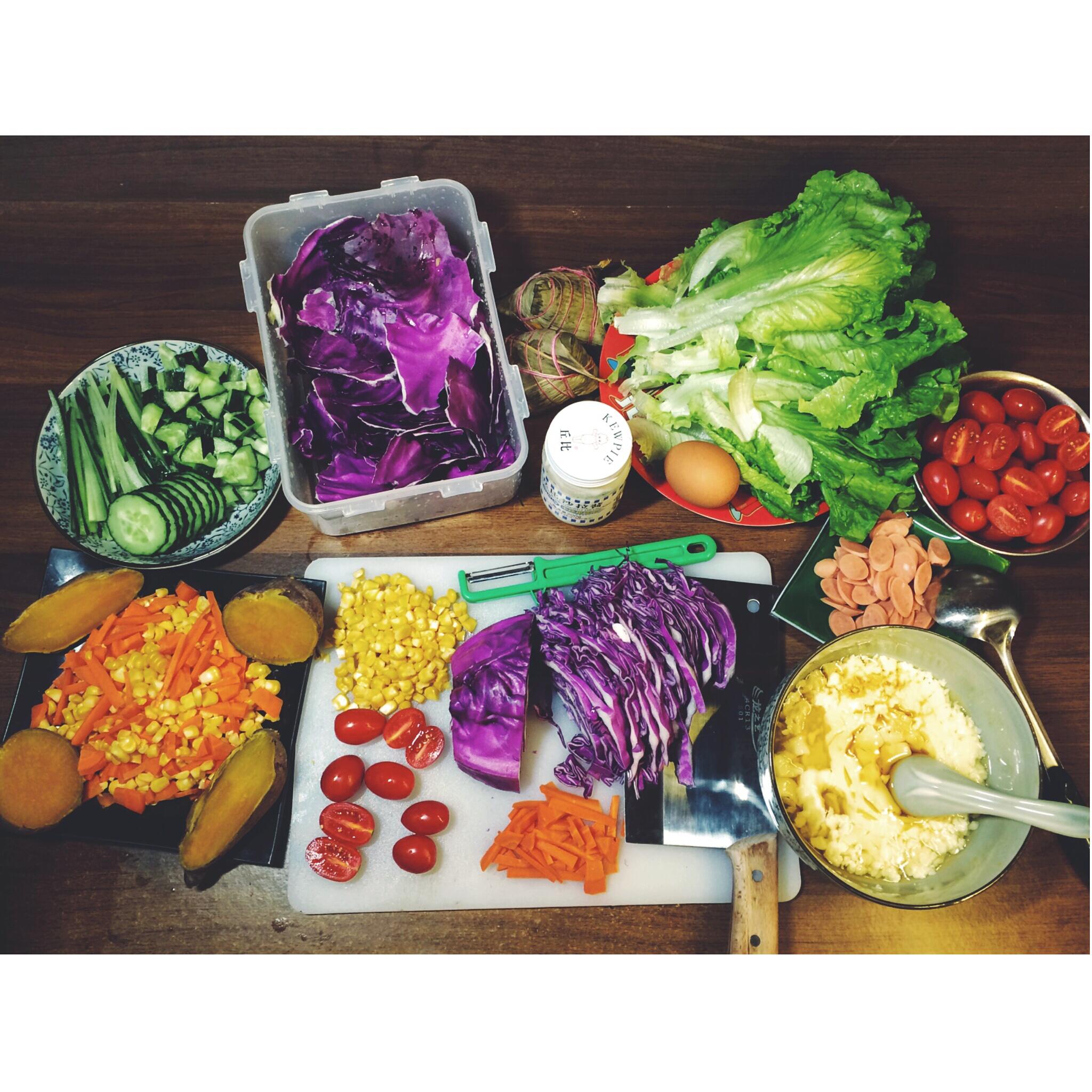 蔬菜沙拉（隨意選單）的做法 步骤1