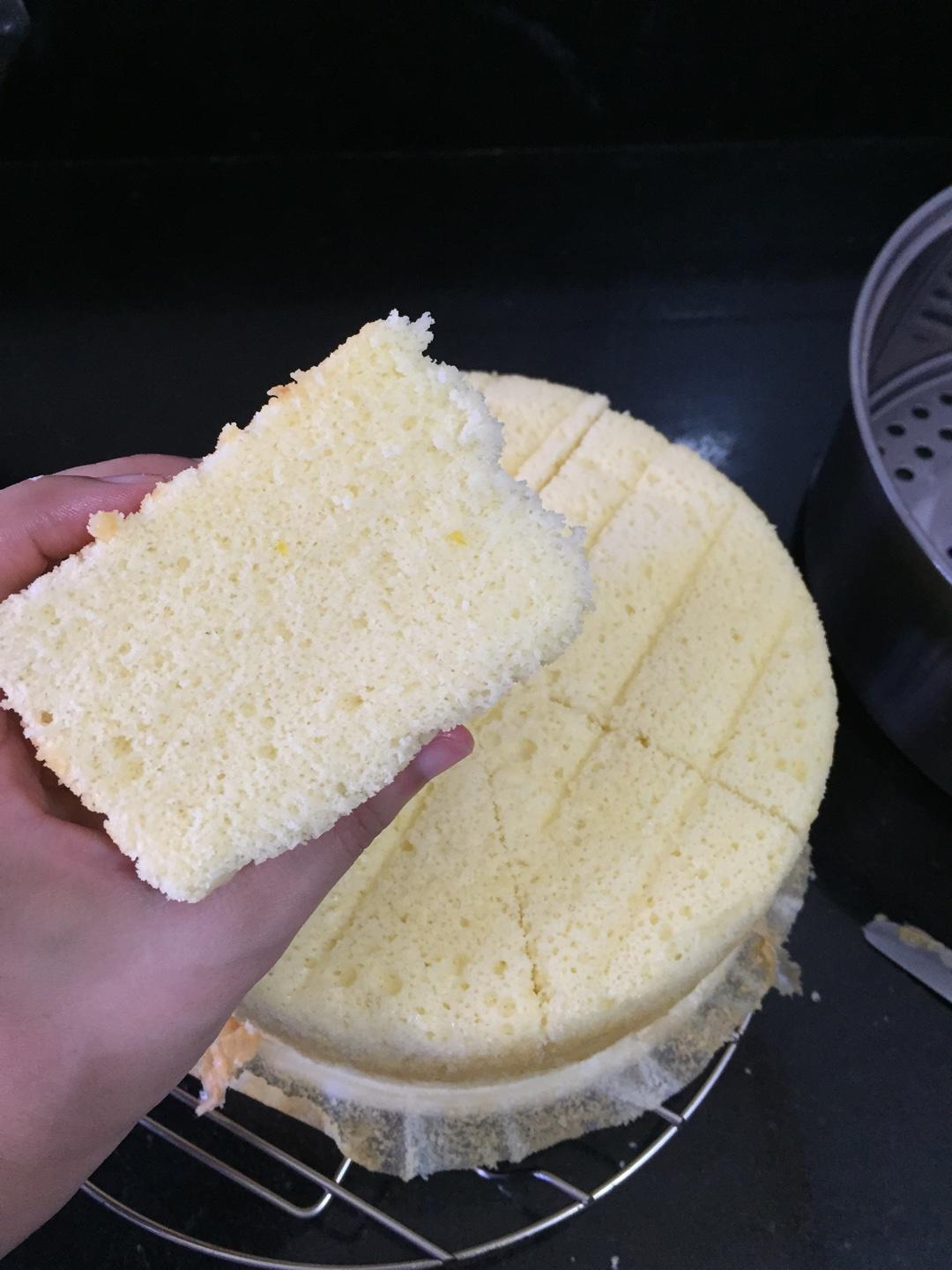 不塌不凹的蒸蛋糕的做法 步骤4