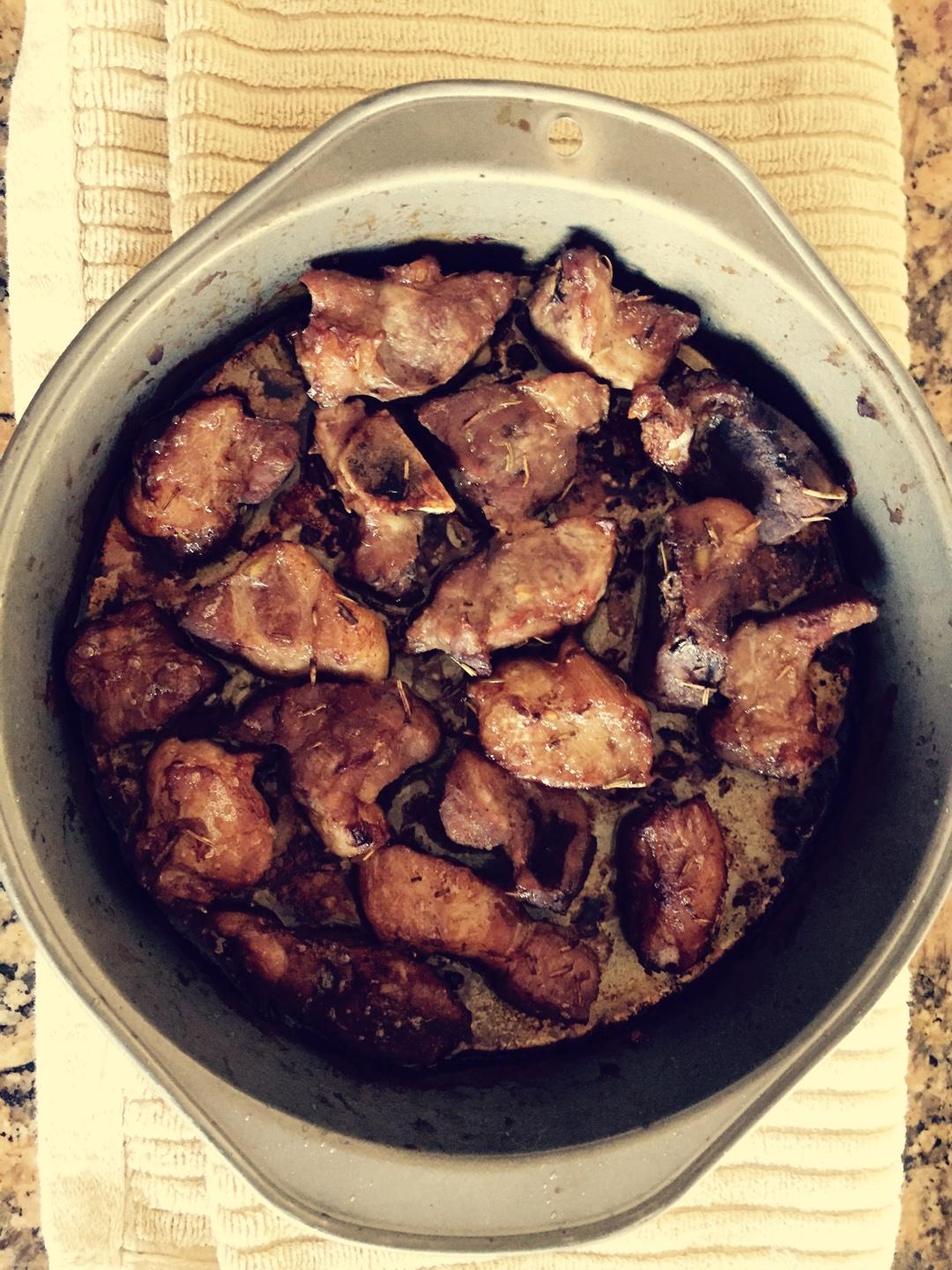 迷迭香/黑胡椒烤豬頸肉的做法 步骤3