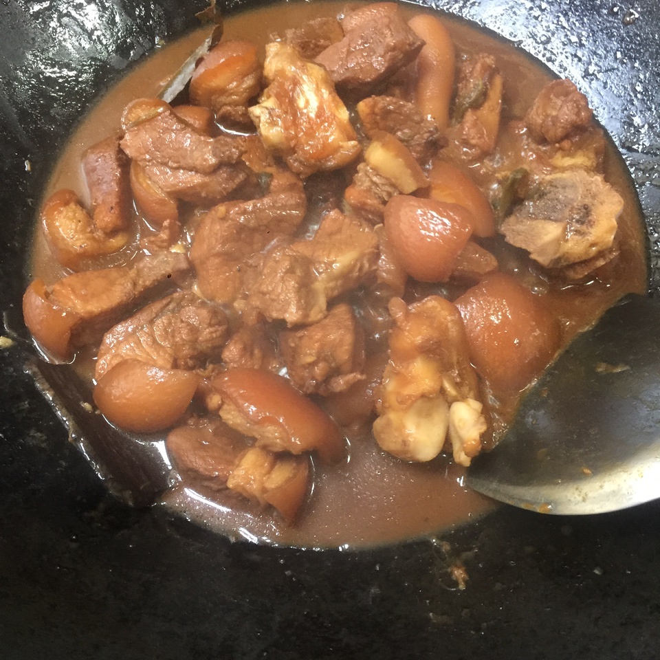 黃豆醬燜豬蹄的做法 步骤9