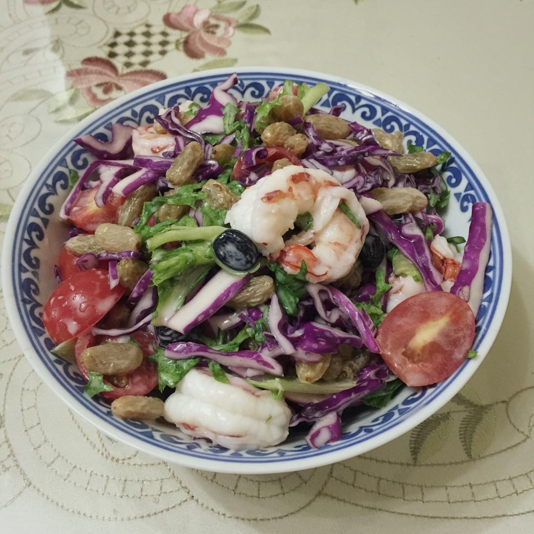 大蝦蔬菜沙拉的做法 步骤4