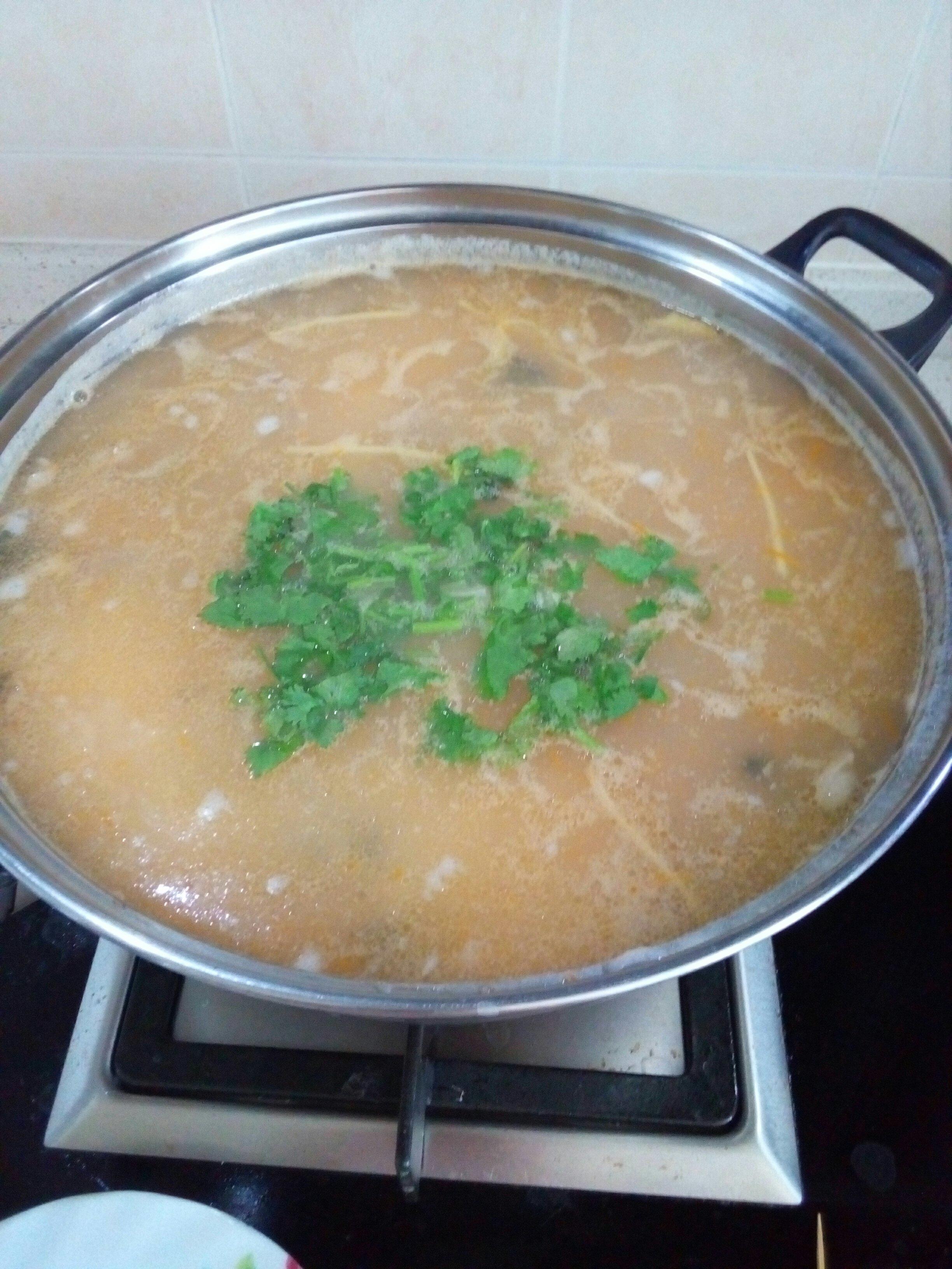 鮮蝦版皮蛋瘦肉粥的做法 步骤7