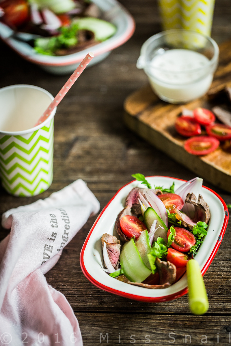 牛肉西洋菜沙拉.Roast beef & Watercress salad的做法 步骤11