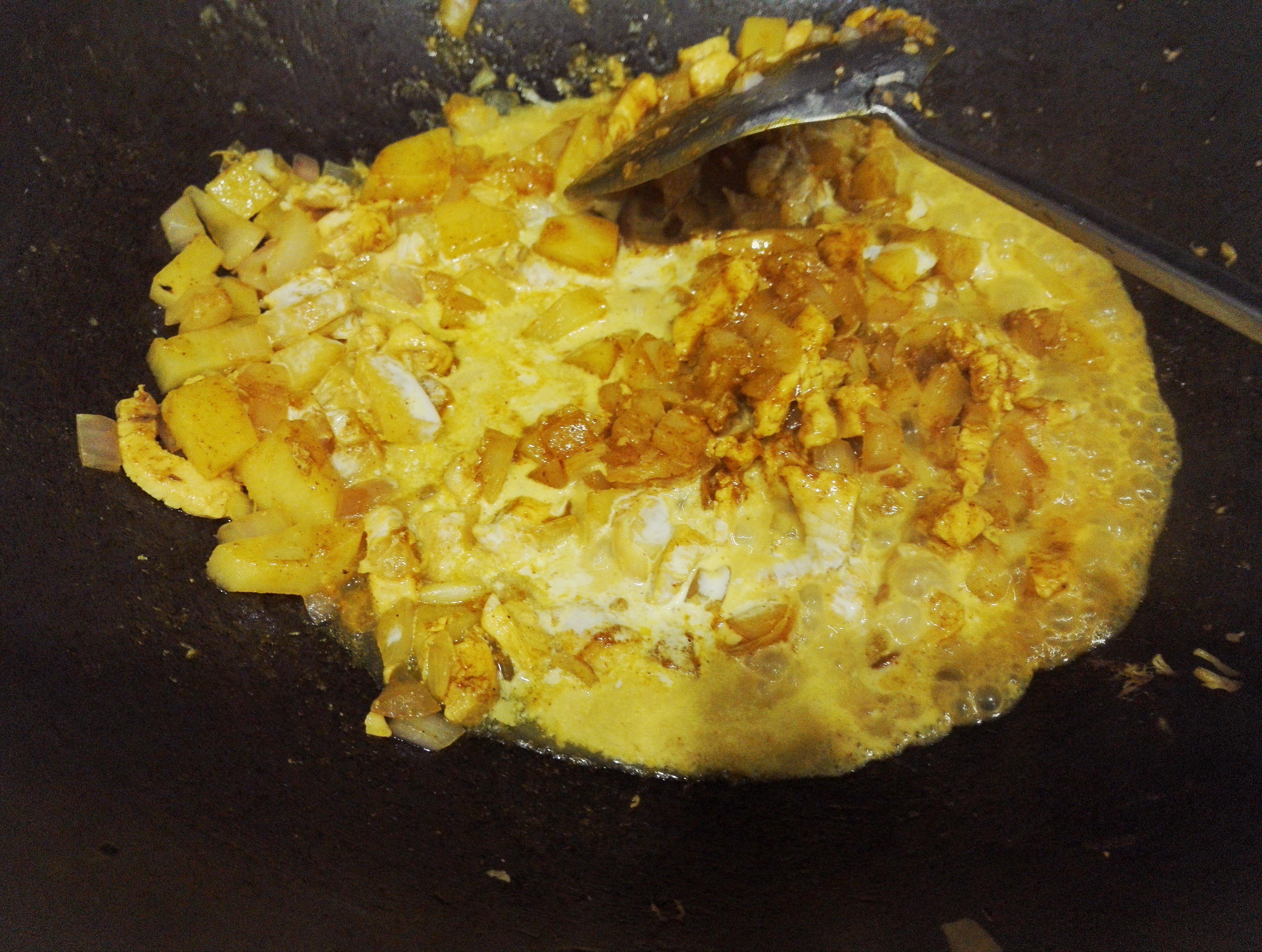 土豆咖哩雞肉麪包（低脂健康版）的做法 步骤3