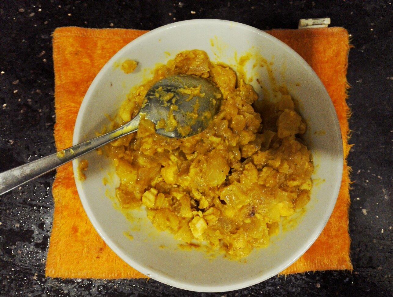 土豆咖哩雞肉麪包（低脂健康版）的做法 步骤4