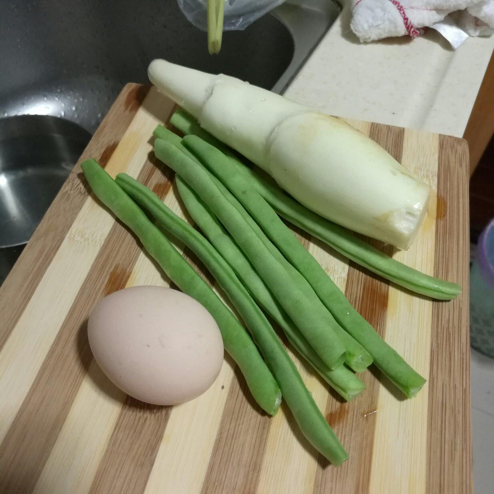 蔬菜蛋炒飯（當天飯）的做法 步骤1