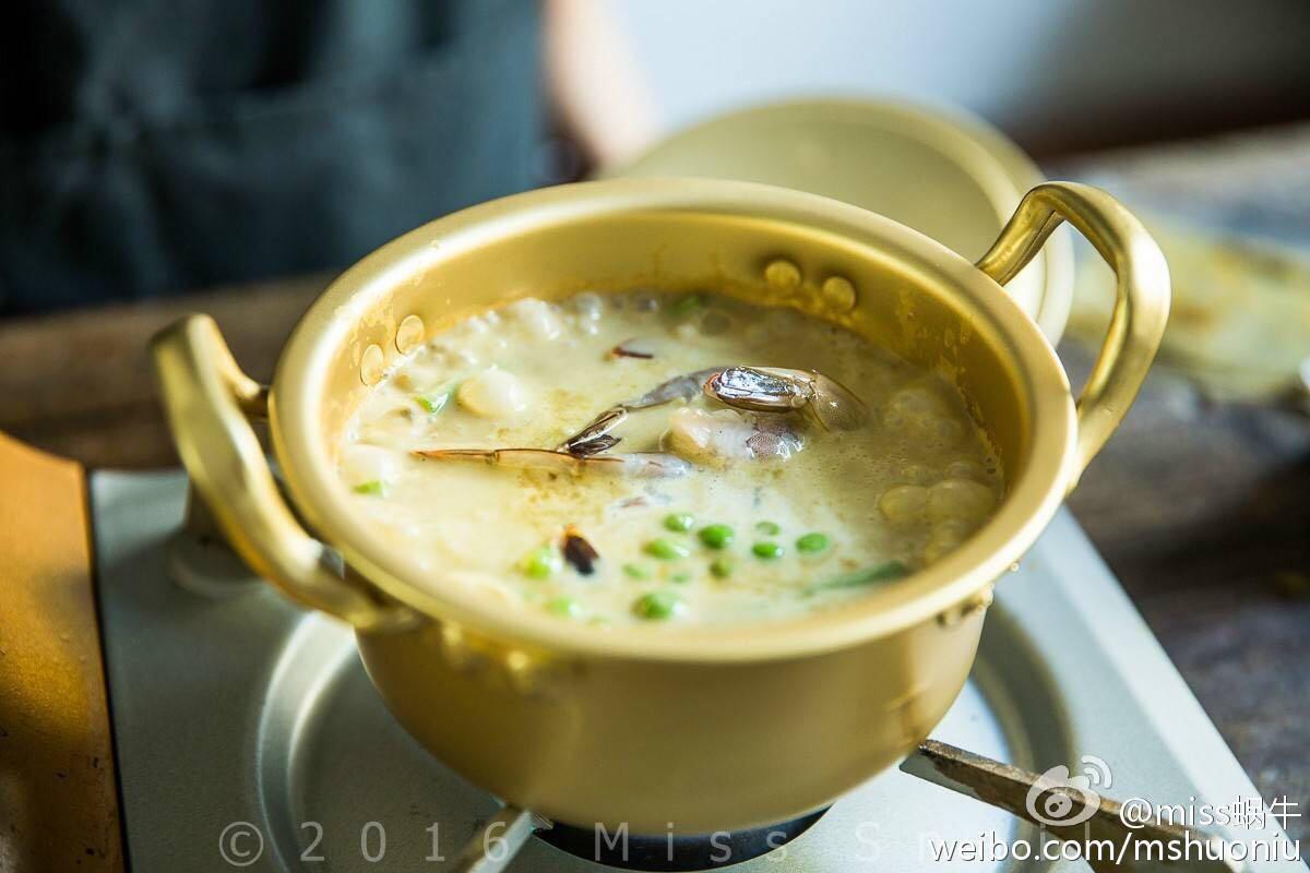 泰式鮮蝦青咖哩.Thai green prawn curry.的做法 步骤6
