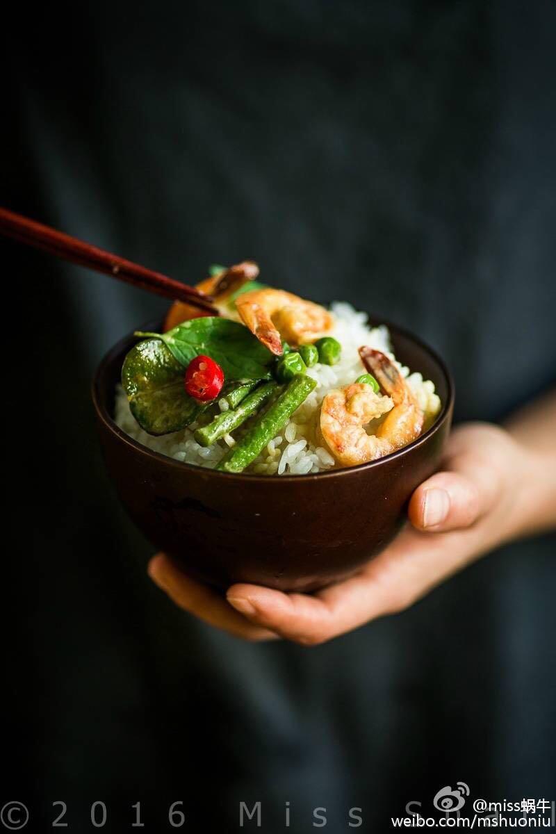 泰式鮮蝦青咖哩.Thai green prawn curry.的做法 步骤9
