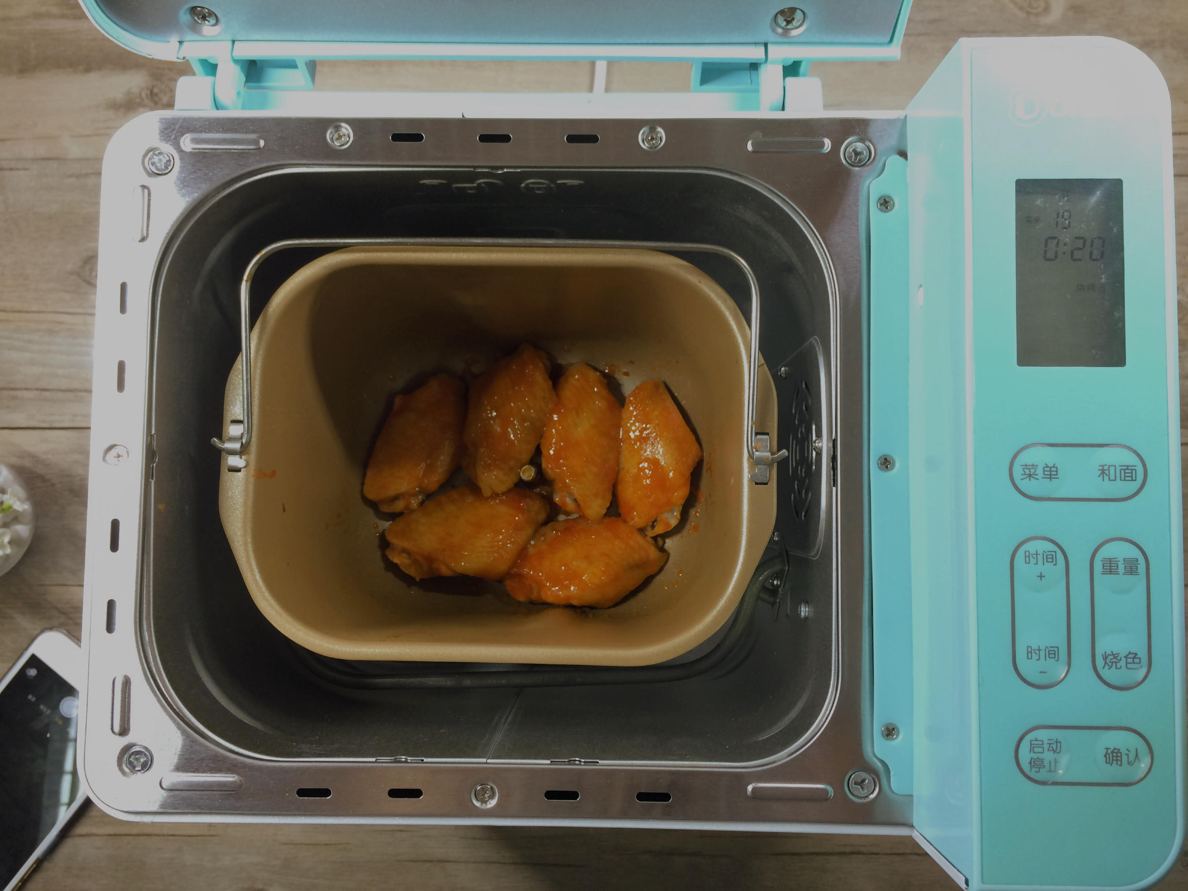 #東菱Wifi雲智慧麪包機#烤雞翅的做法 步骤8