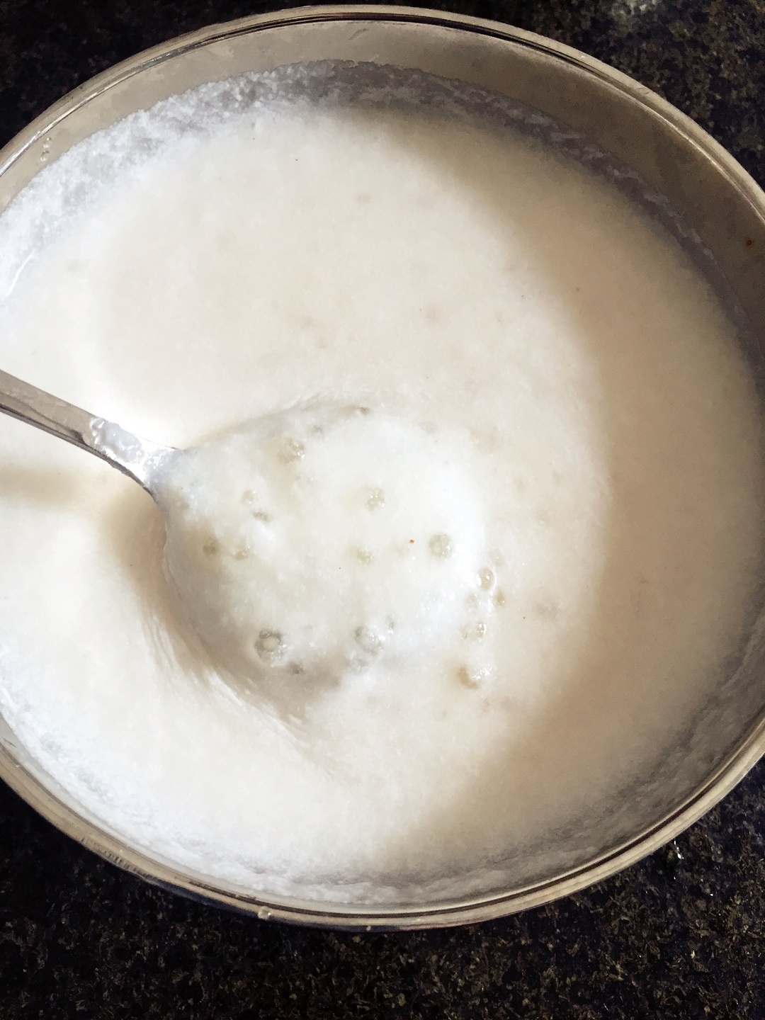 夏日減肥甜品—鮮榨椰汁西米露（不加糖和椰漿）的做法 步骤4