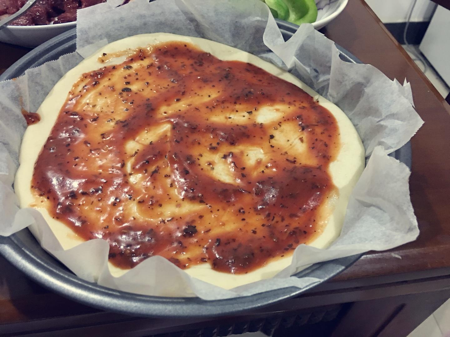 黑椒牛肉披薩的做法 步骤2