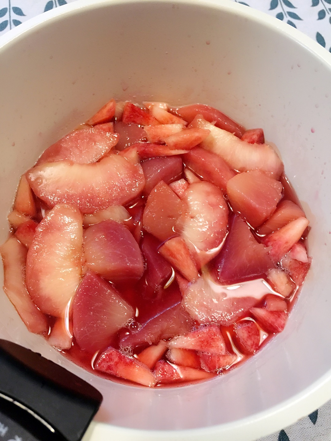 ´͈ ᵕ `͈ ♡°◌̊少女情懷的特製味淋蜜桃子與夏日桃子果凍的做法 步骤9