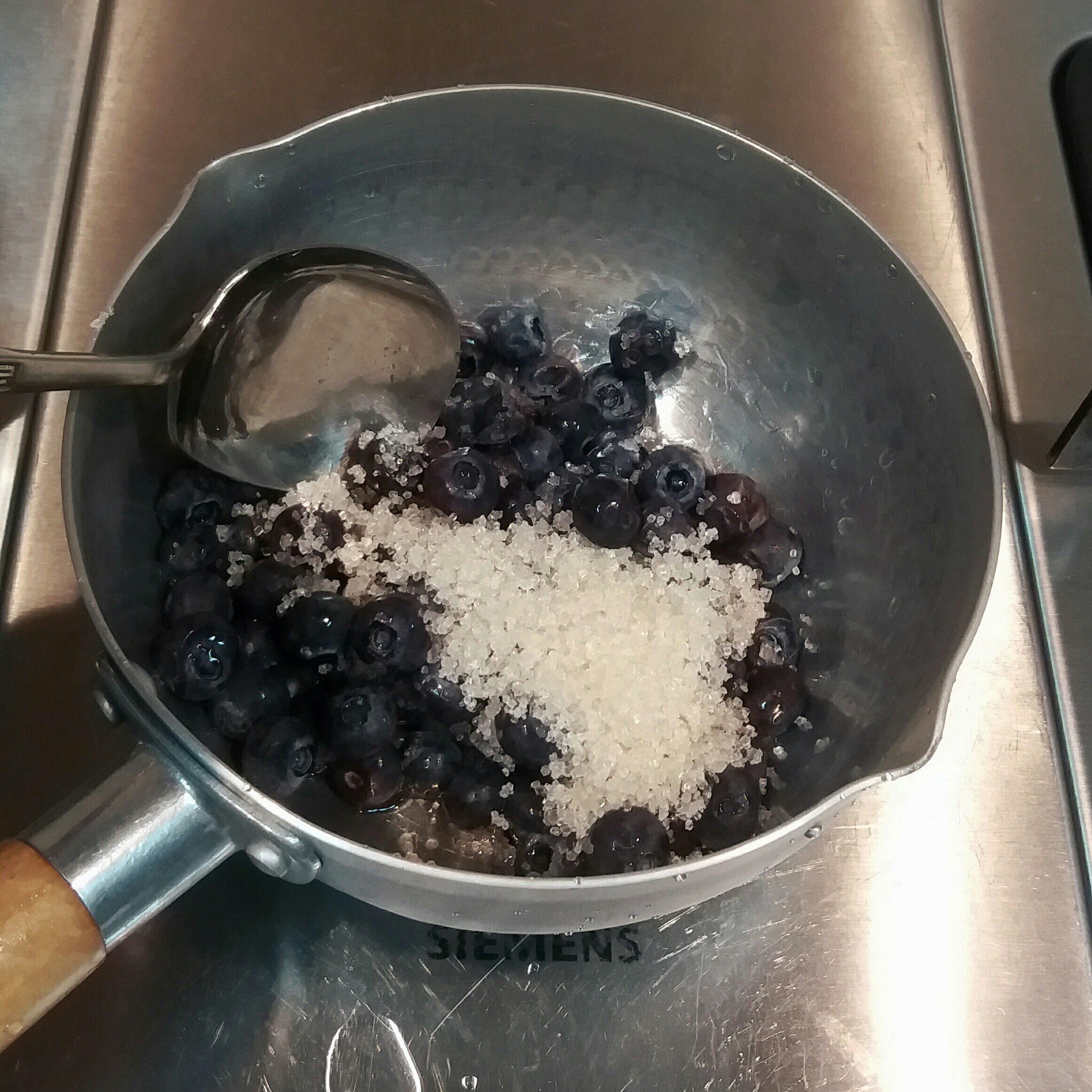 藍莓奶香淮山泥的做法 步骤2