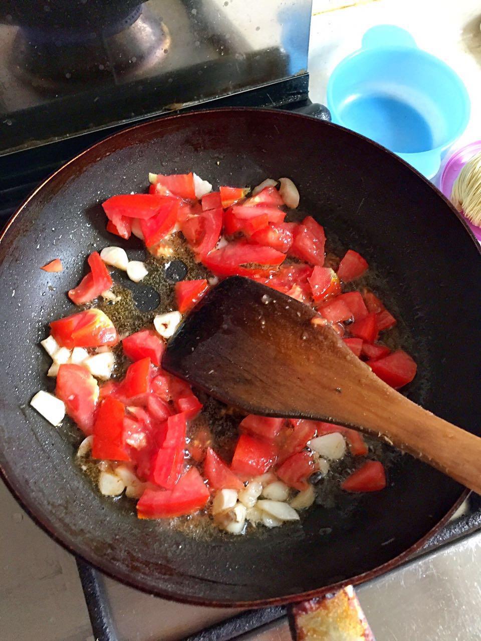 雙茄素拌麪的做法 步骤2