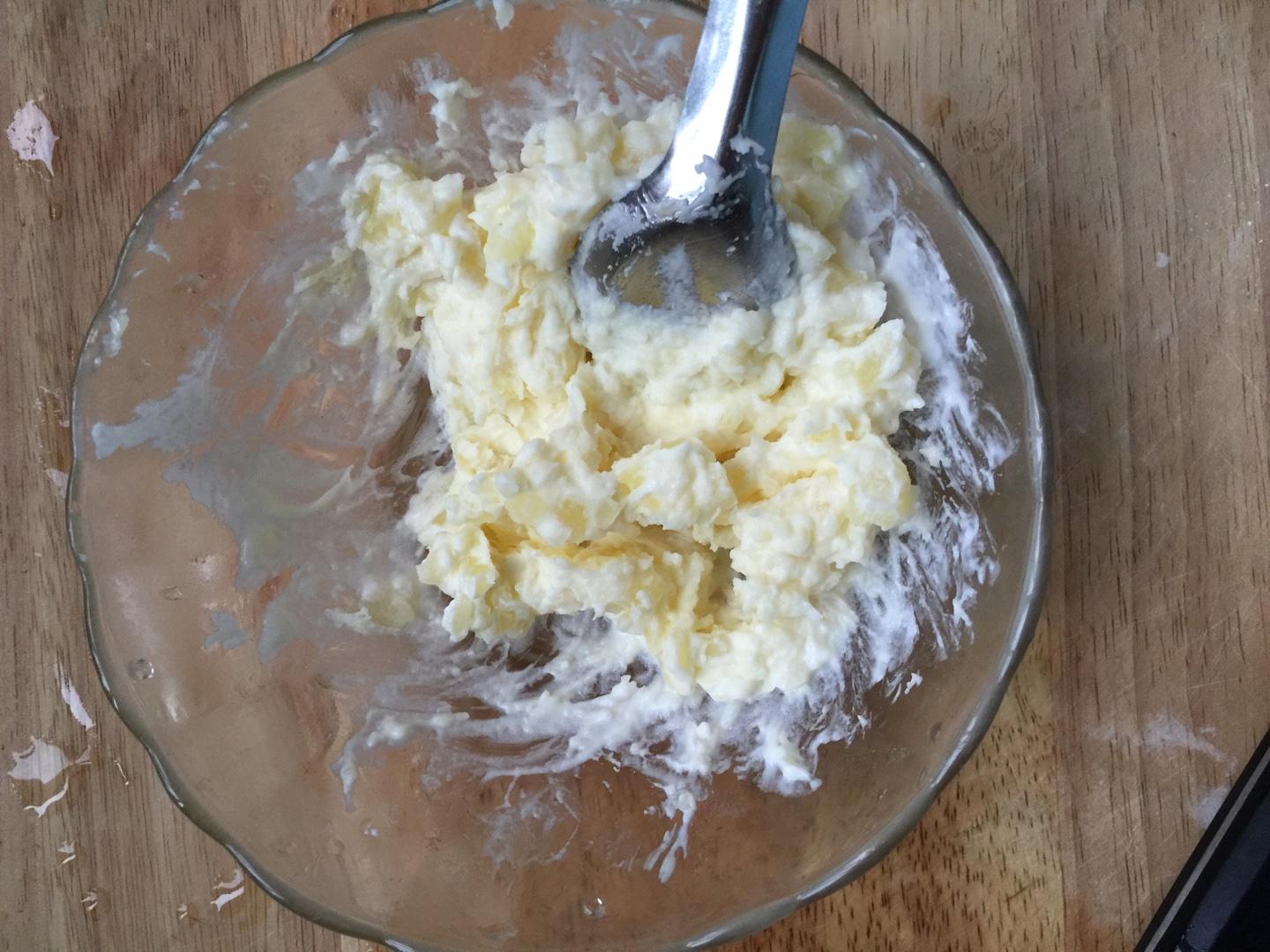 玉米粒千層餅（玉米餅子夾土豆沙拉）的做法 步骤5