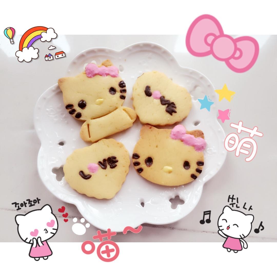 萌萌の、Hello Kitty餅乾的做法 步骤4