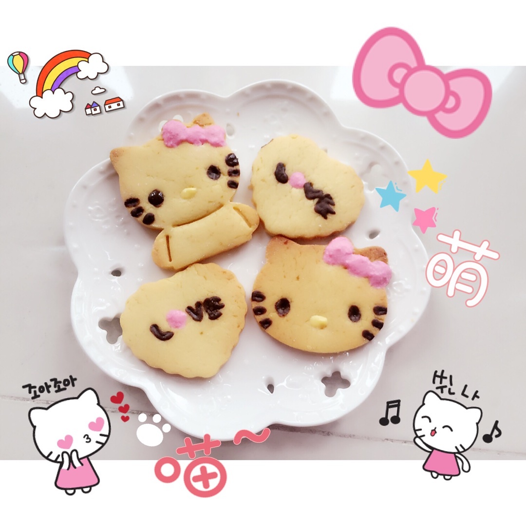 萌萌の、Hello Kitty餅乾的做法 步骤6