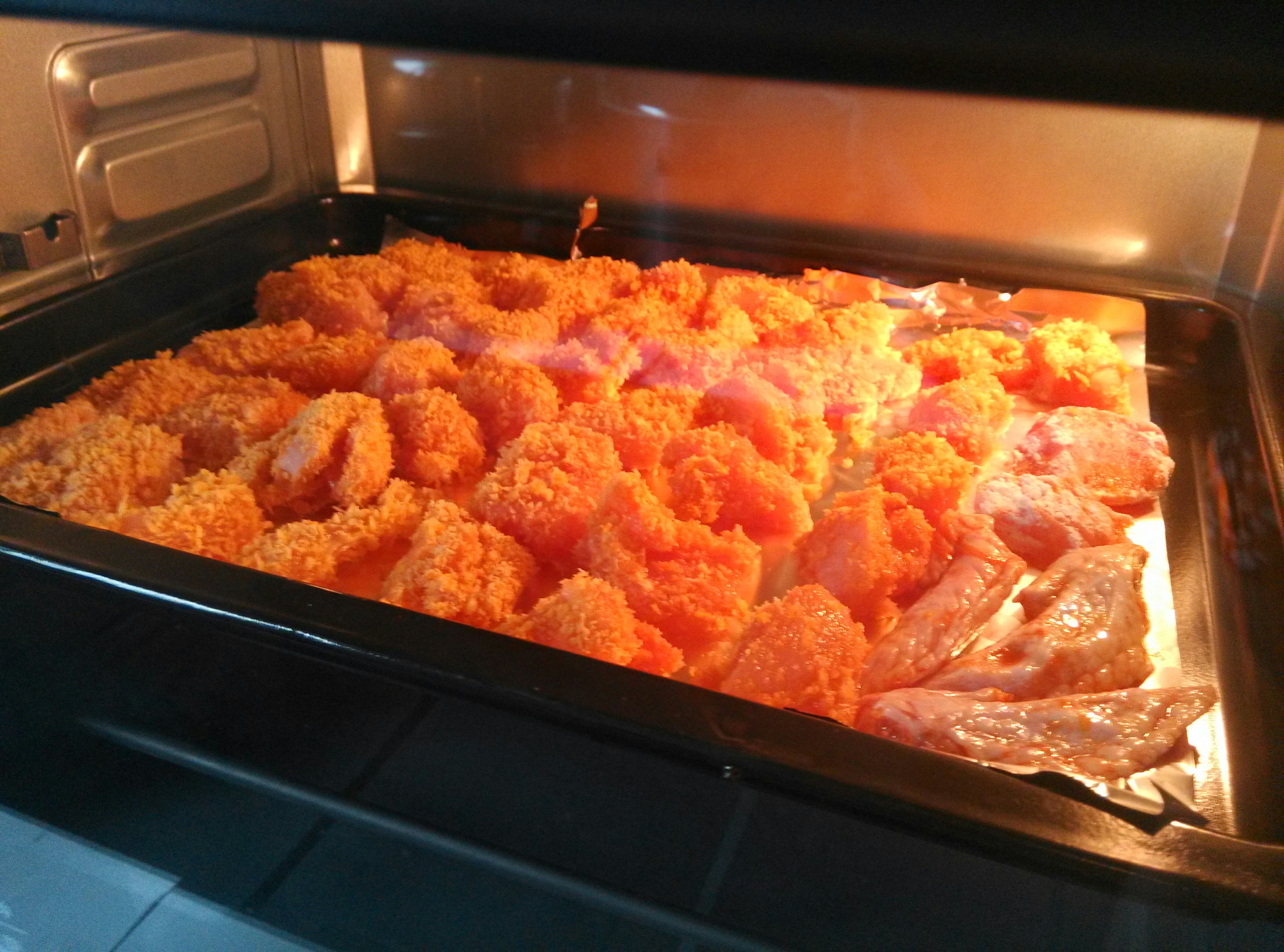 烤箱版奧爾良雞米花的做法 步骤3