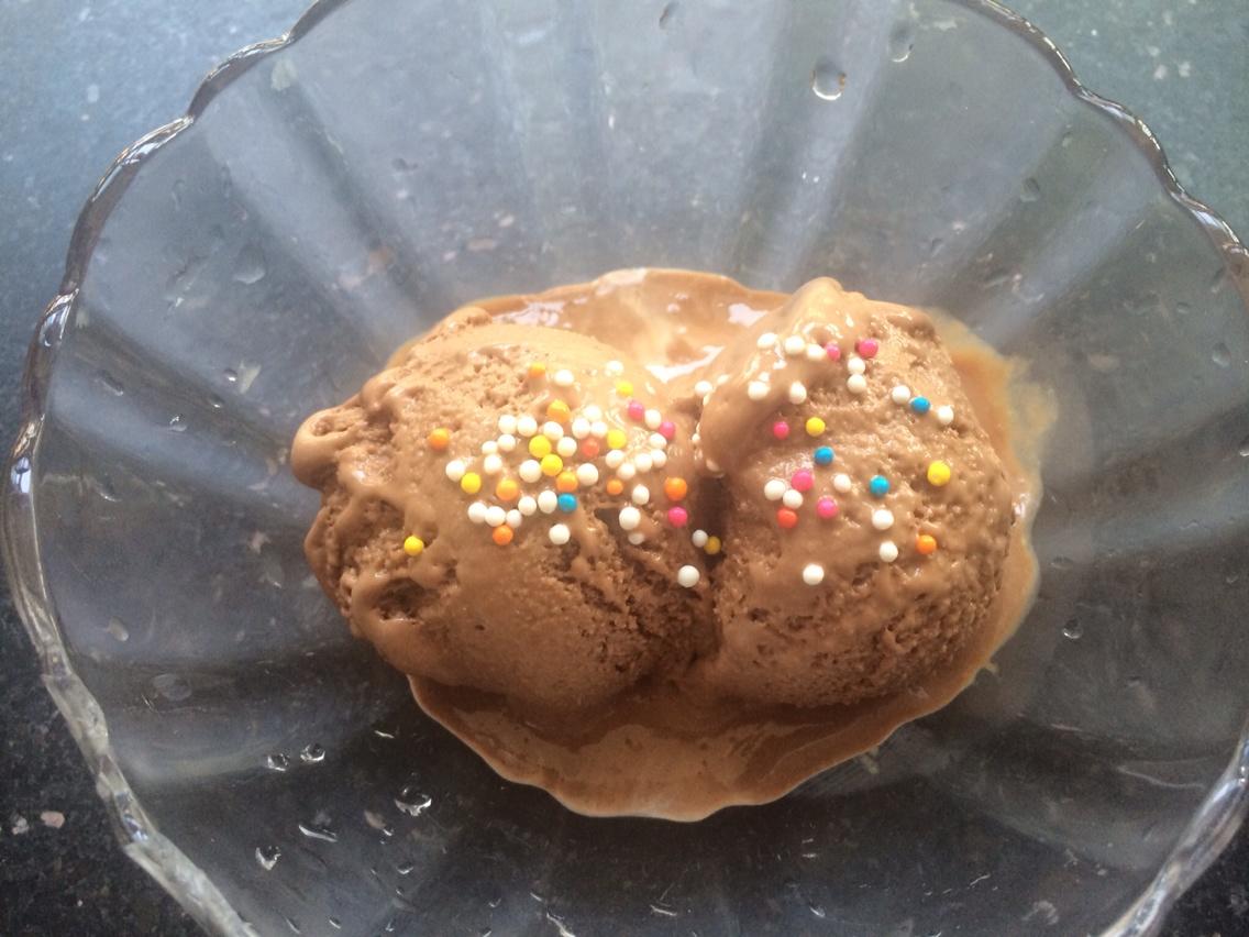 蜜豆雙皮奶+巧克力冰淇淋的做法 步骤13