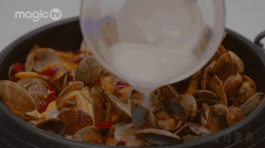 辣炒花蛤 | 魔力美食的做法 步骤9