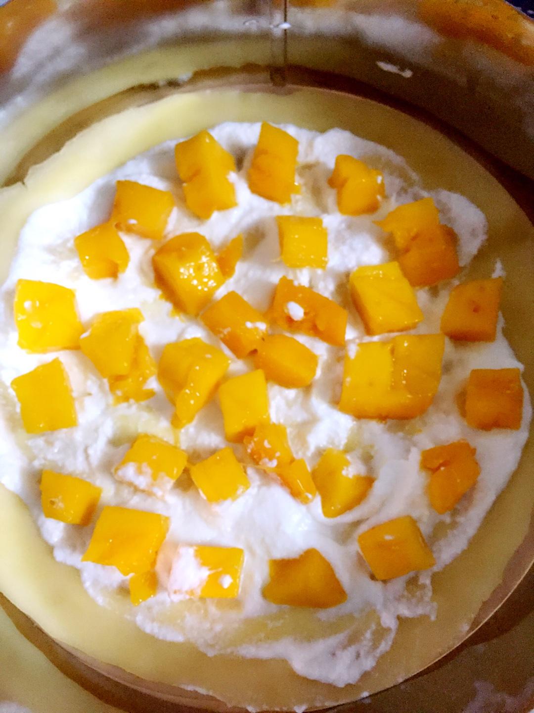 芒果千層蛋糕，蛋皮不破裂，不起泡的做法 步骤9